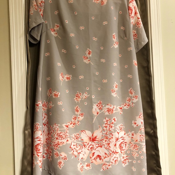 😊 SALE☺️~Orange/gray summer dress. - Picture 4 of 4